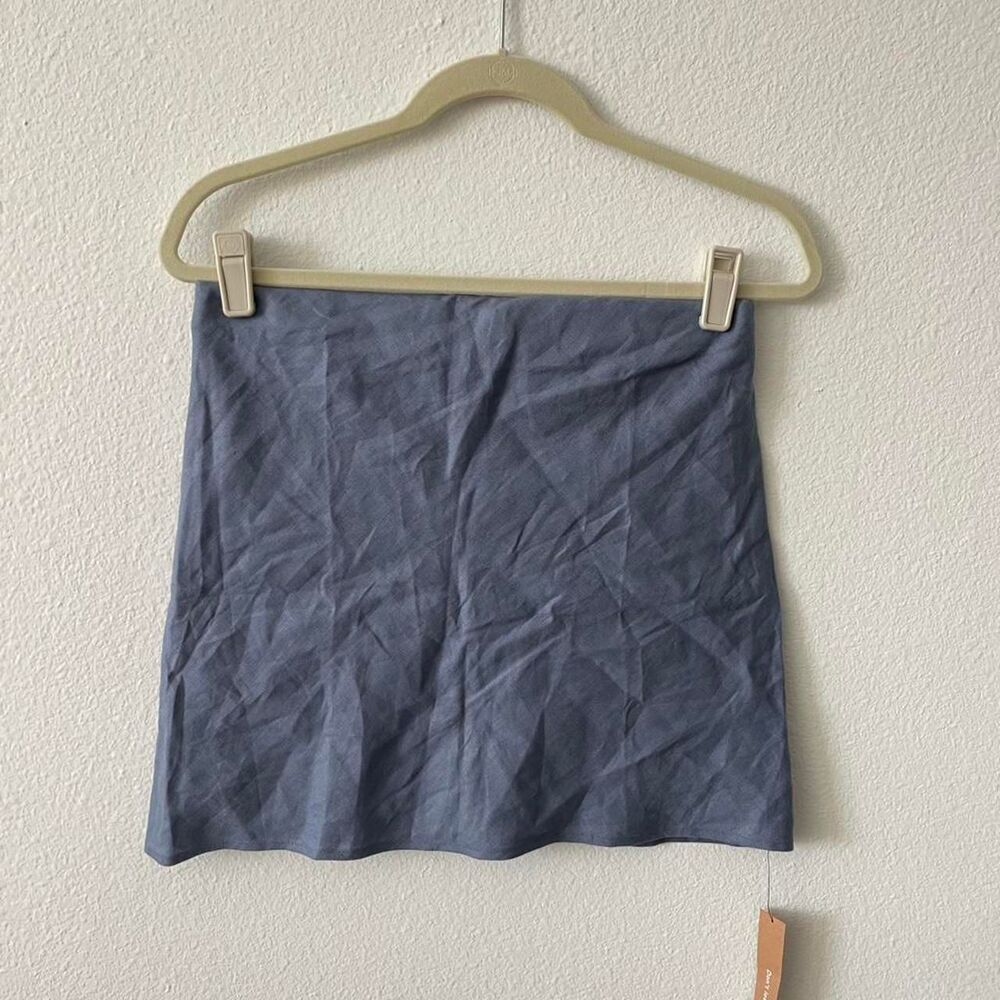 Reformation Mini Skirt Women's S NWT Blue Partywear Short Casual Chic Feminine